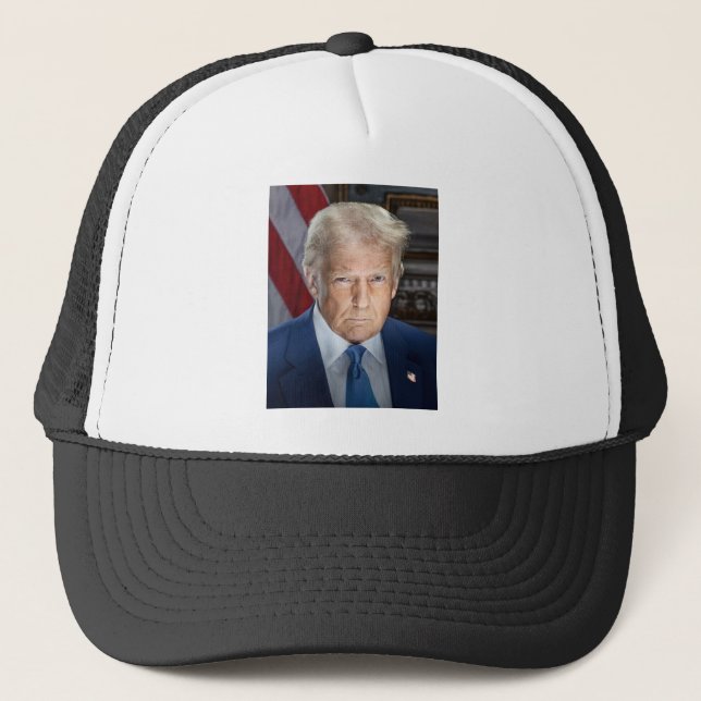 Casquette Donald Trump 2025 Portrait du président américain (Devant)