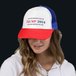 Casquette Donald Trump à la présidence 2024 Rouge Blanc Bleu<br><div class="desc">Trump 2024 Rouge, blanc et bleu, cool, étoiles, camionneur chapeau casquette, pour les Républicains / Américains de montrer leur soutien à Donald Trump pour la présidence aux élections présidentielles américaines de 2024. Fait un grand cadeau politique pour l'Américain patriotique, les citoyens d'Amérique, les proches, les amis et la famille, pour...</div>