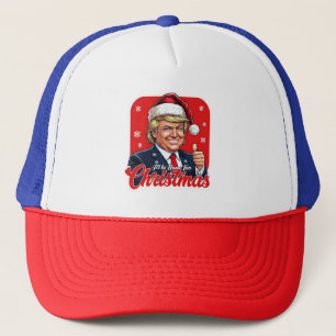 Casquette Donald Trump Christmas Santa Claus Art