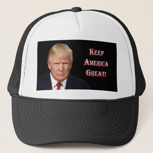 Casquette Donald Trump - Gardez l'Amérique grande (Devant)
