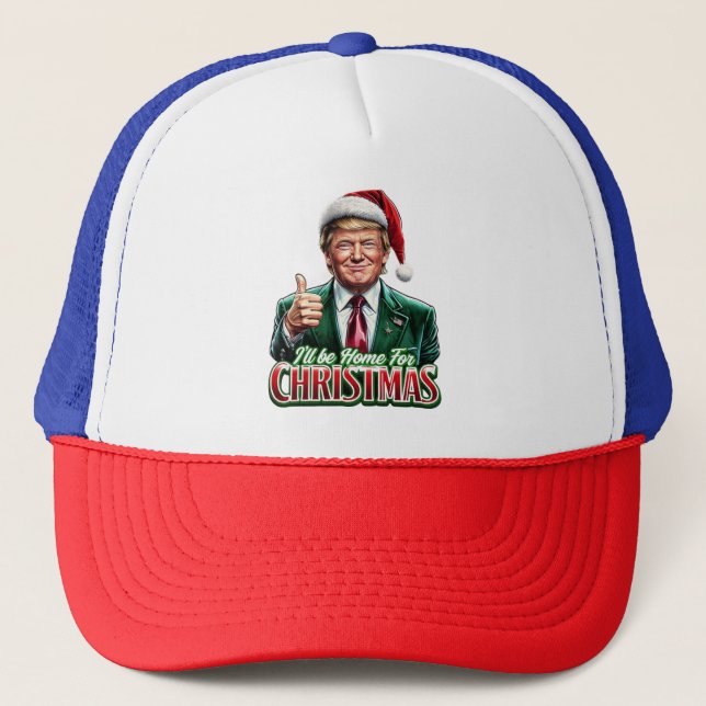 Casquette Donald Trump Noël Le chapeau du Père Noël monte (Devant)