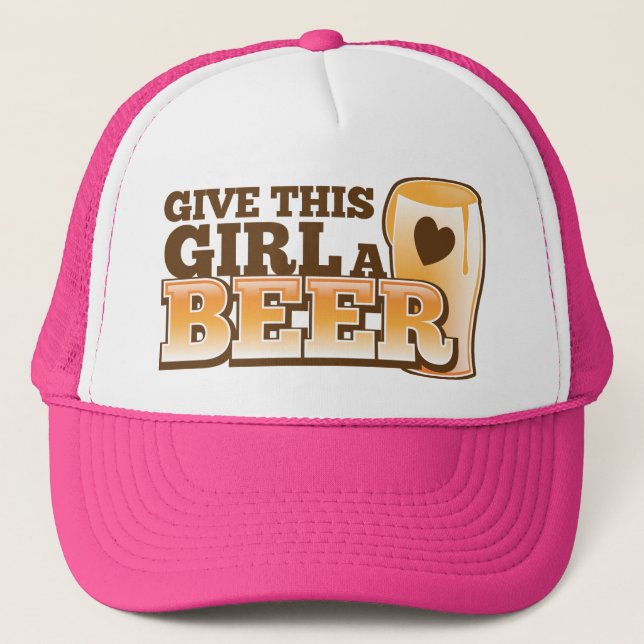 Casquette DONNEZ à CETTE FILLE une conception de BIÈRE du (Devant)