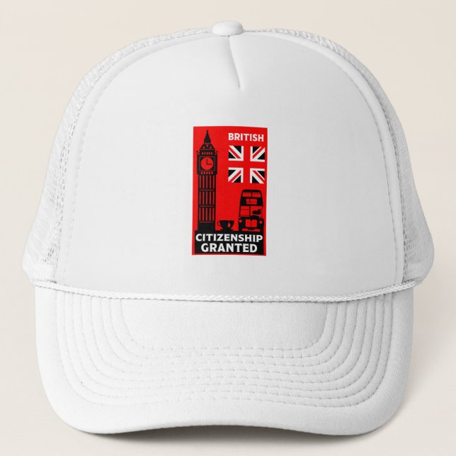 Casquette Dons de citoyenneté britannique (Devant)
