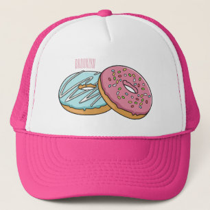 Casquette Donut cartoon illustration