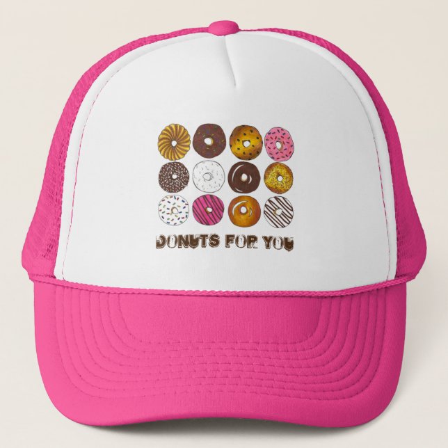 Casquette Donuts pour vous Saint Valentin Doughnut Donut (Devant)