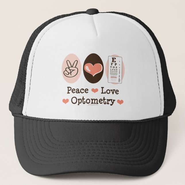 Casquette d'optométriste d'optométrie d'amour de (Devant)