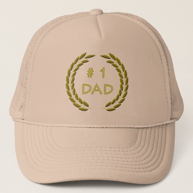 Casquette d'or de papa du numéro 1 (Devant)