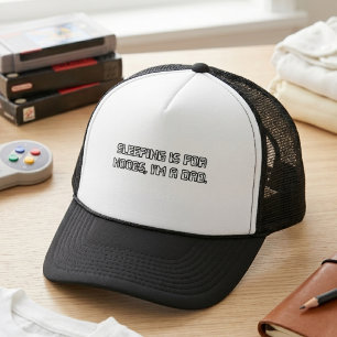 Casquette Dormir Est Pour Les Noobs Je Suis Un Papa, Citatio
