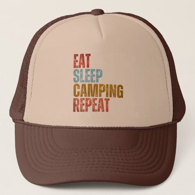 CASQUETTE DORMIR LE CAMPING RÉPÉTER (Devant)