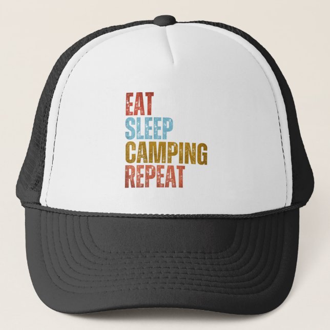 CASQUETTE DORMIR LE CAMPING RÉPÉTER (Devant)