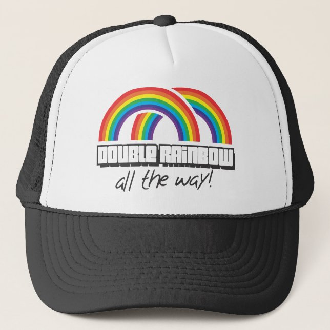 Casquette Double arc-en-ciel, complètement ! (Devant)