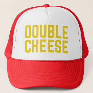 Casquette DOUBLE FROMAGE slogan amusant typographique camion