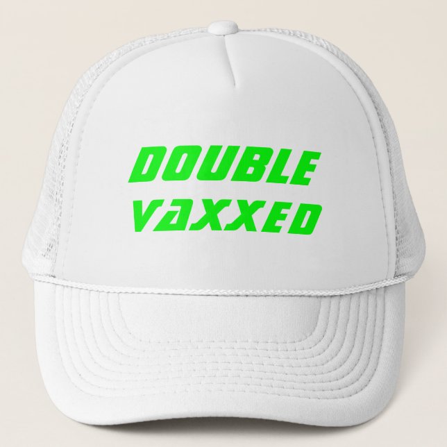 Casquette Double vif vacciné contre le cool vert néon (Devant)