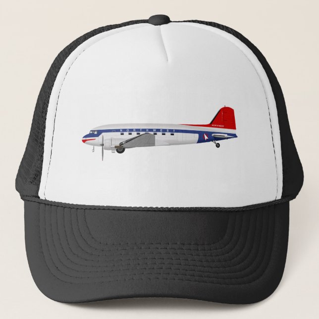 Casquette Douglas DC-3 Skytrain Northwest Airlines (Devant)