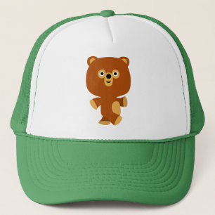 Casquette d'ours de caricature assertive mignon