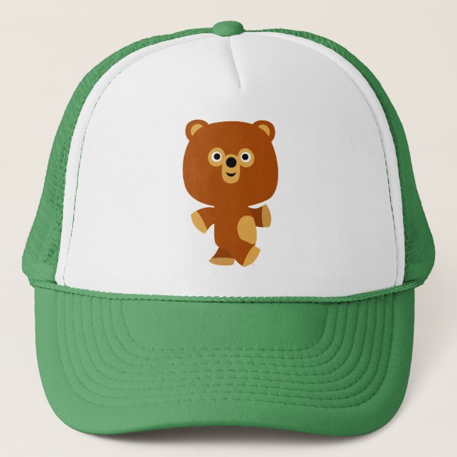 Casquette d'ours de caricature assertive mignon (Devant)