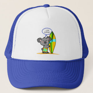 Casquette d'ours de koala de surf