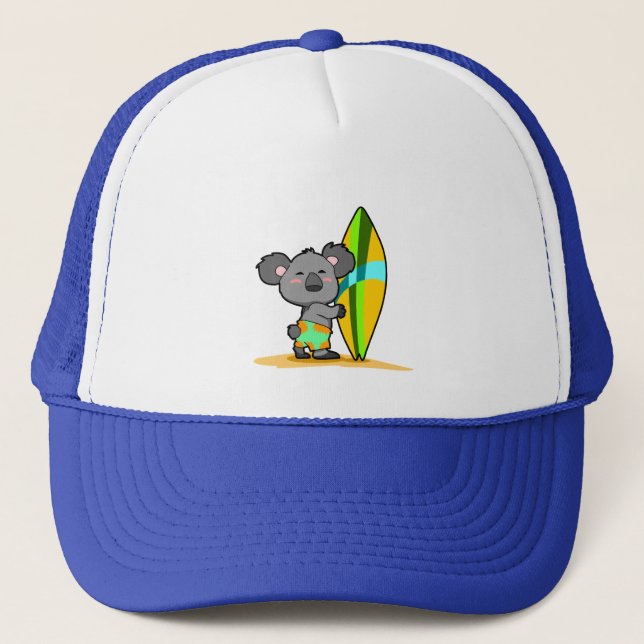 Casquette d'ours de koala de surf (Devant)