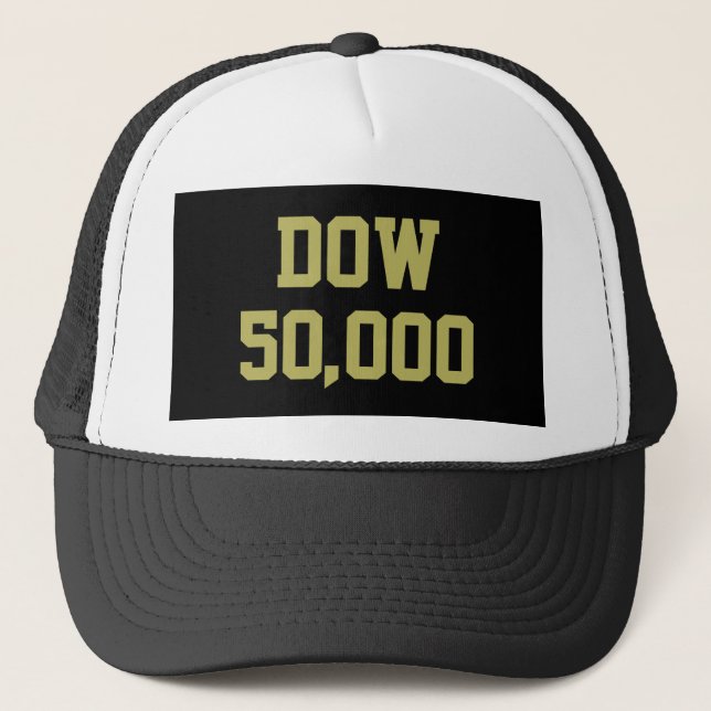 Casquette Dow 50 000 Stocks du marché (Devant)