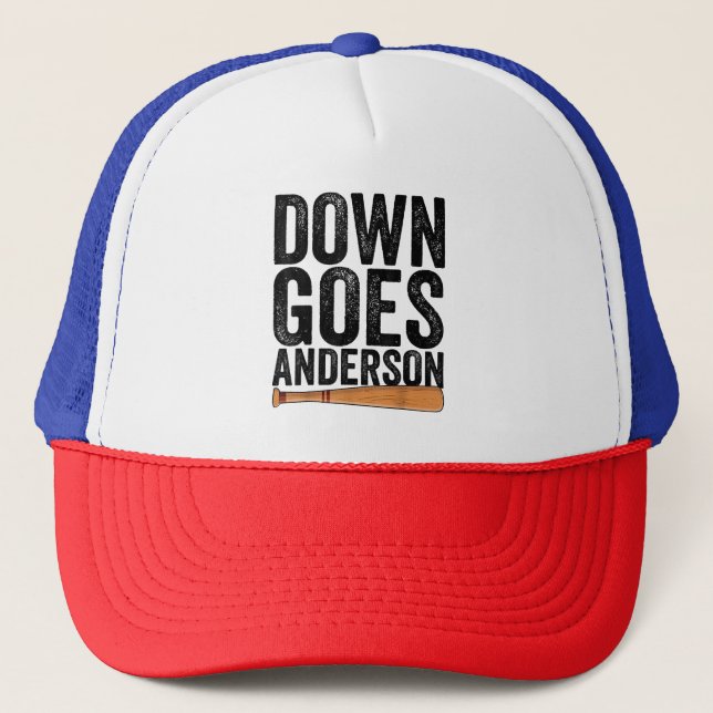 Casquette DOWN GOLF ANDERSON FUNNY BASEBALL cadeau ANDERSON (Devant)