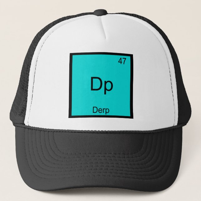 Casquette Dp - Element Derp Drôle Mème Tableau Périodique Te (Devant)
