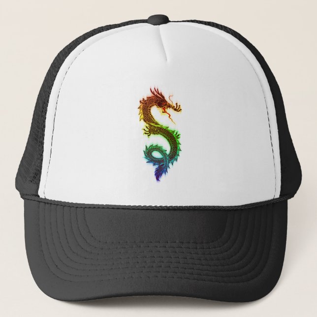 Casquette DRA COLORÉ Rainbow_Dragon_Vector_ RAINBOW DRAGON (Devant)