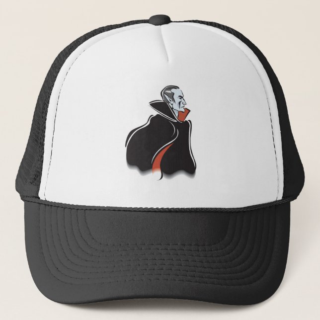 Casquette dracula vampire effrayant (Devant)