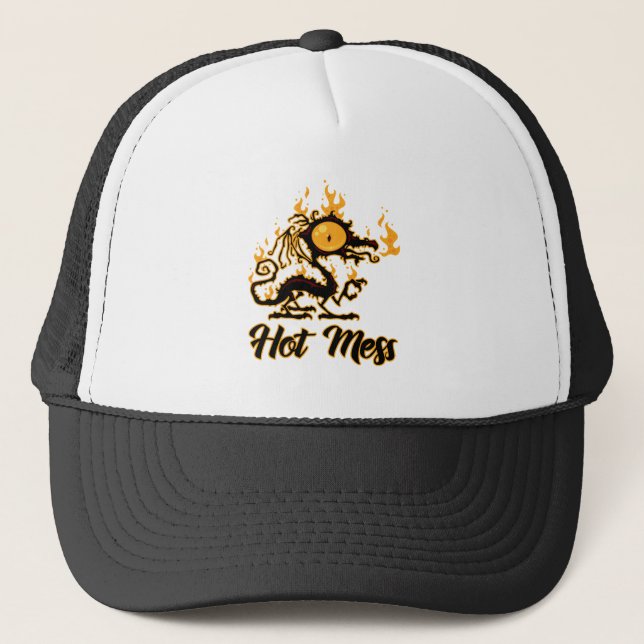 Casquette Dragon Crise Mess Hot Mess (Devant)