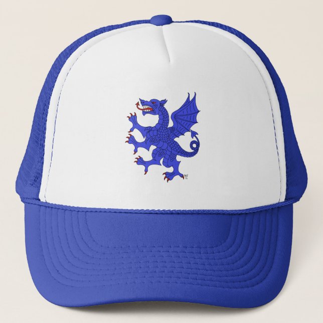 Casquette Dragon Rampant Azure (Devant)