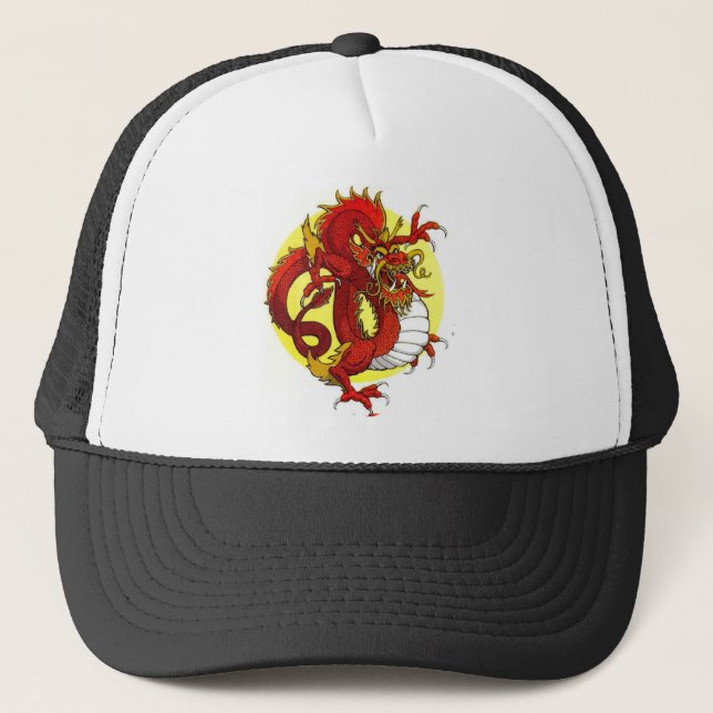 CASQUETTE DRAGON ROUGE (Devant)