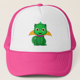 Casquette Dragon Vert Et Orange Chibi