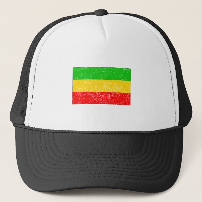 Casquette Drapeau affligé de l'Ethiopie (Devant)