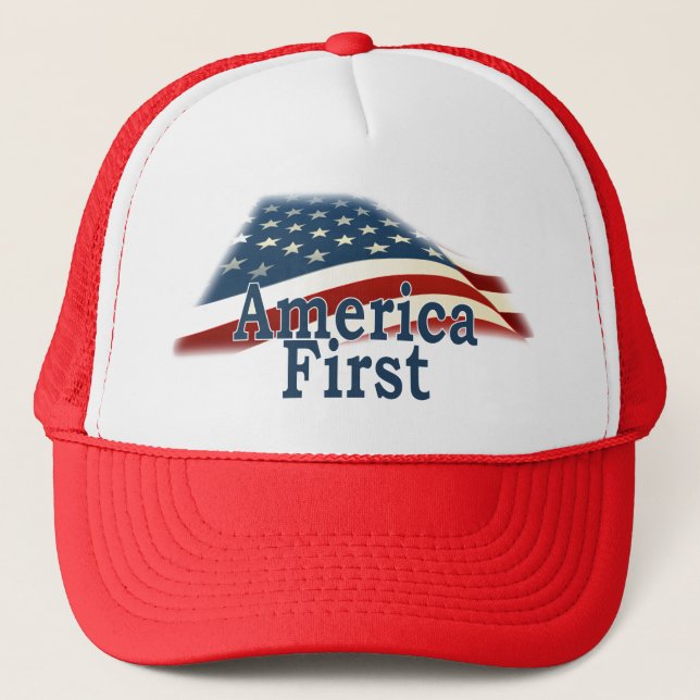 Casquette Drapeau America First USA (Devant)