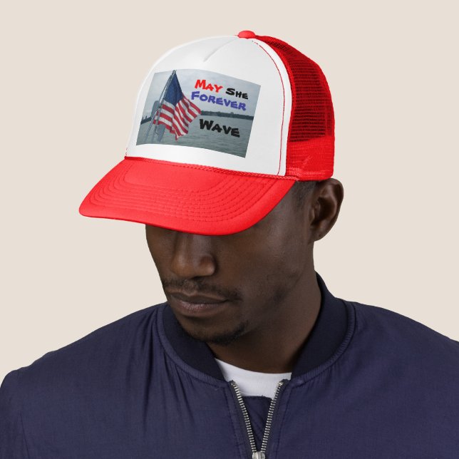 CASQUETTE DRAPEAU AMÉRICAIN (En situation)