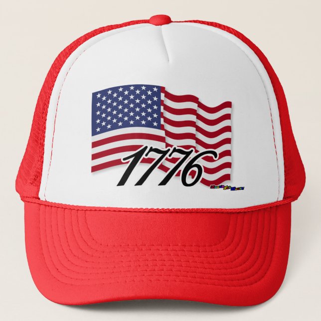 Casquette Drapeau américain - 1776 (Devant)