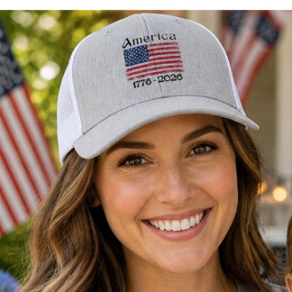 Casquette Drapeau Américain 1776 à 2026 250e Anniversaire 4 
