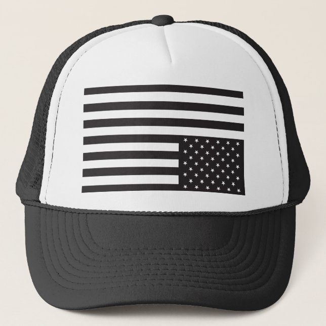 Casquette Drapeau américain à l'envers dans le noir (Devant)