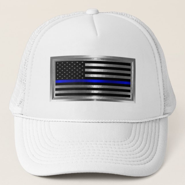 Casquette Drapeau américain à rayure bleue pour l'applicatio (Devant)