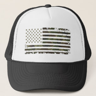 Casquette Drapeau américain aux couleurs de camouflage milit