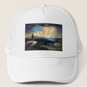Casquette Drapeau américain céleste dans le ciel, Zouave Gue