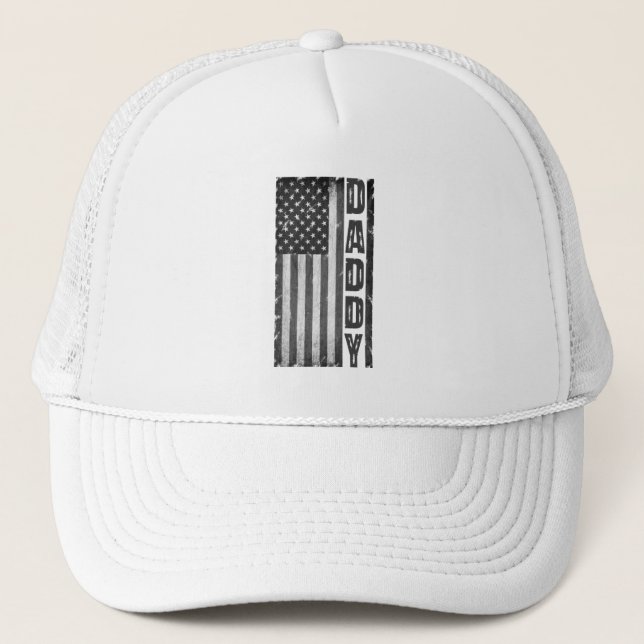 CASQUETTE DRAPEAU AMÉRICAIN, DADDY, FÊTE DES PÈRES, CADEAU P (Devant)
