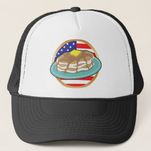 Casquette Drapeau américain de crêpe