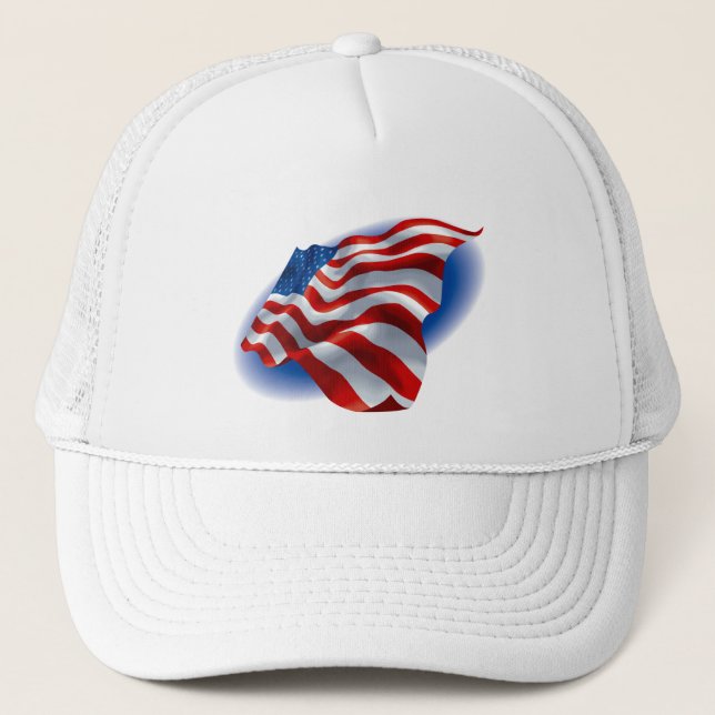 CASQUETTE DRAPEAU AMÉRICAIN DE ONDULATION (Devant)