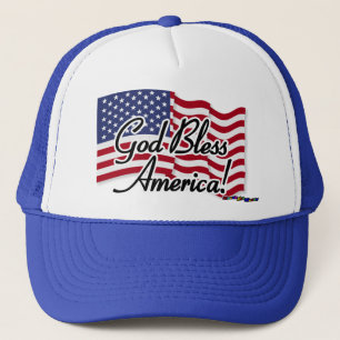Casquette Drapeau Américain - Dieu bénisse l'Amérique !