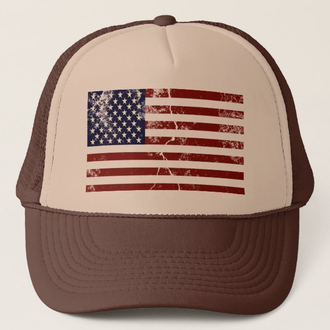 Casquette Drapeau américain en détresse (Devant)