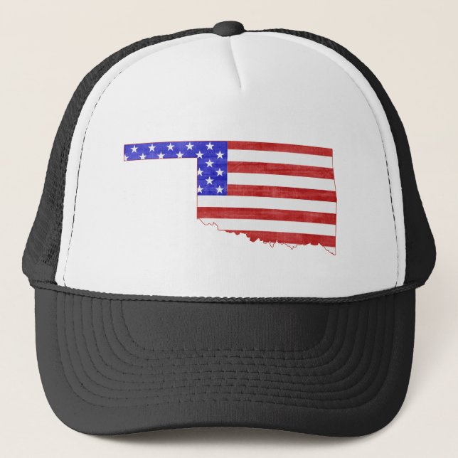 Casquette Drapeau américain en forme d'Oklahoma Patriotique  (Devant)