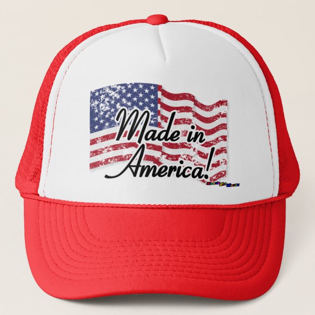 Casquette Drapeau américain - fabriqué en Amérique ! - (Devant)