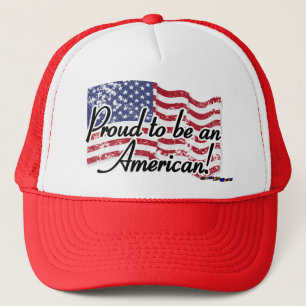 Casquette Drapeau américain - fier d'être un Américain -
