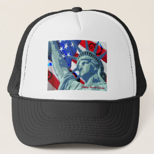 Casquette Drapeau américain patriotique et statue de la lib