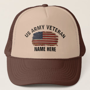 CASQUETTE DRAPEAU AMÉRICAIN PERSONNALISÉ VÉTÉRAN AMÉRICAIN